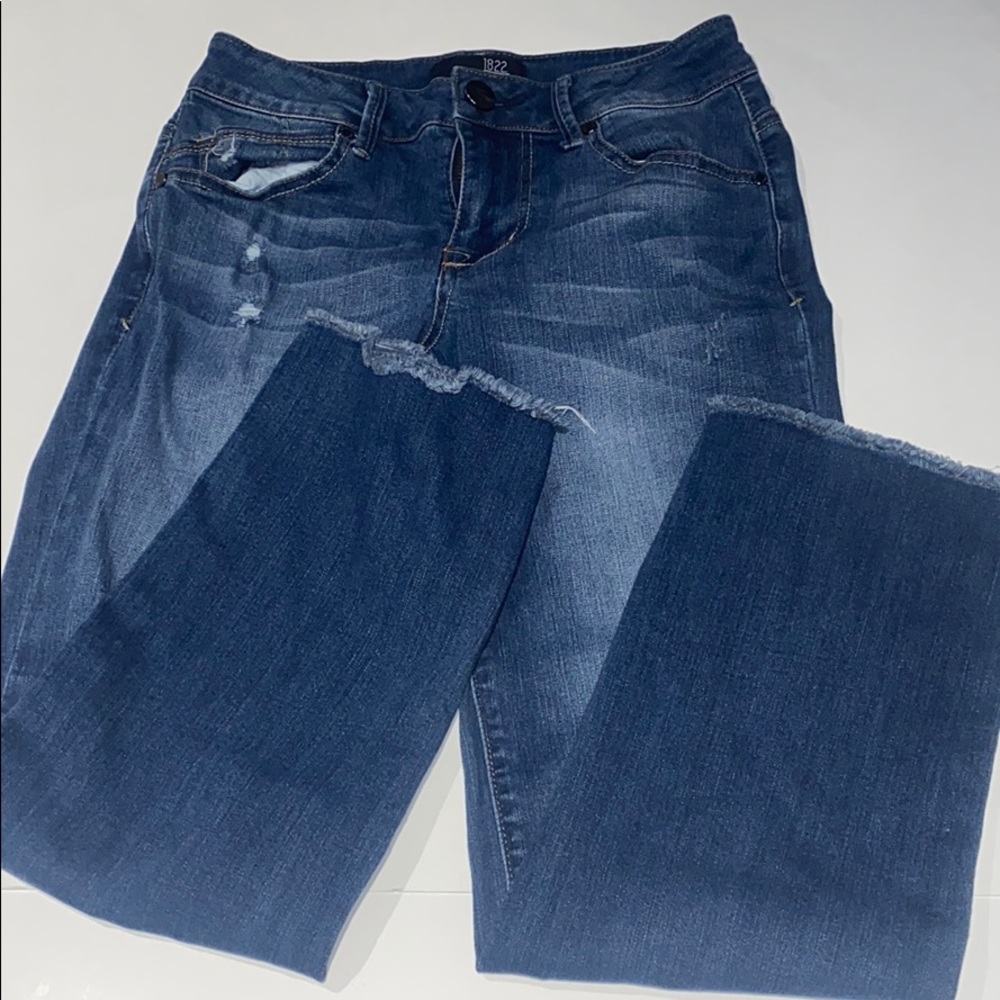 Straight Fringed Jeans
